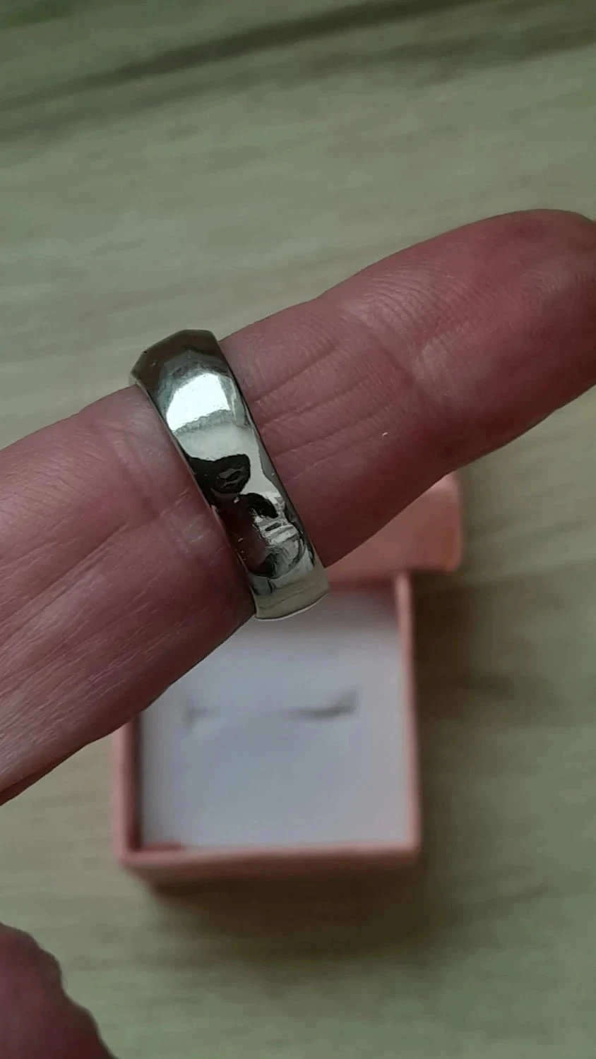 Magnífica Aliança, pedra de cristal, strass, tamanho 58 – photo 7